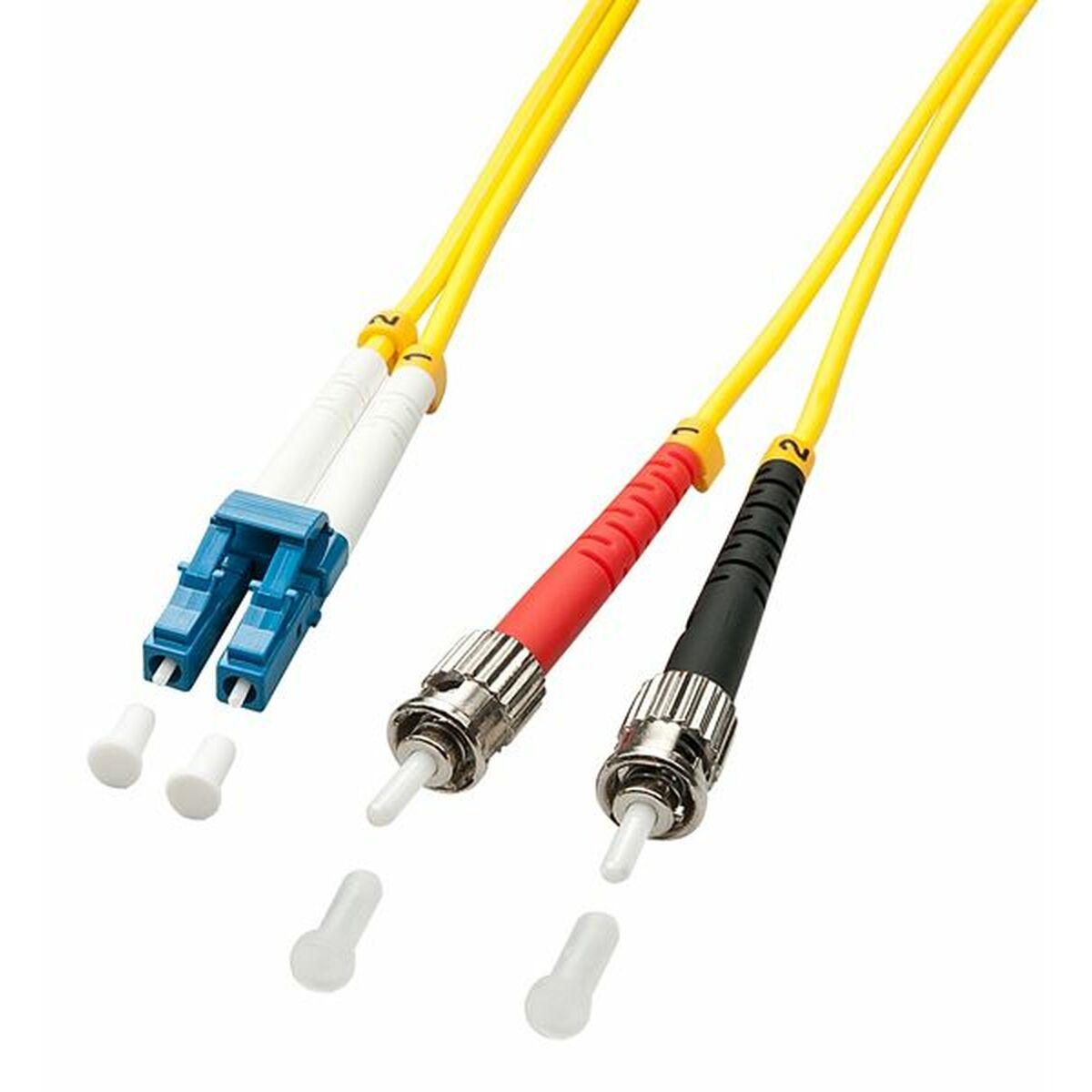 Cable fibra óptica LINDY Amarillo 2 m (1 unidad)