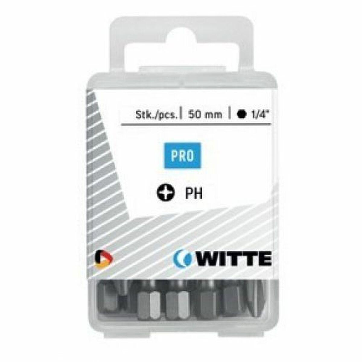 Juego de puntas WITTE Phillips PH1 10 Unidades 10 Piezas
