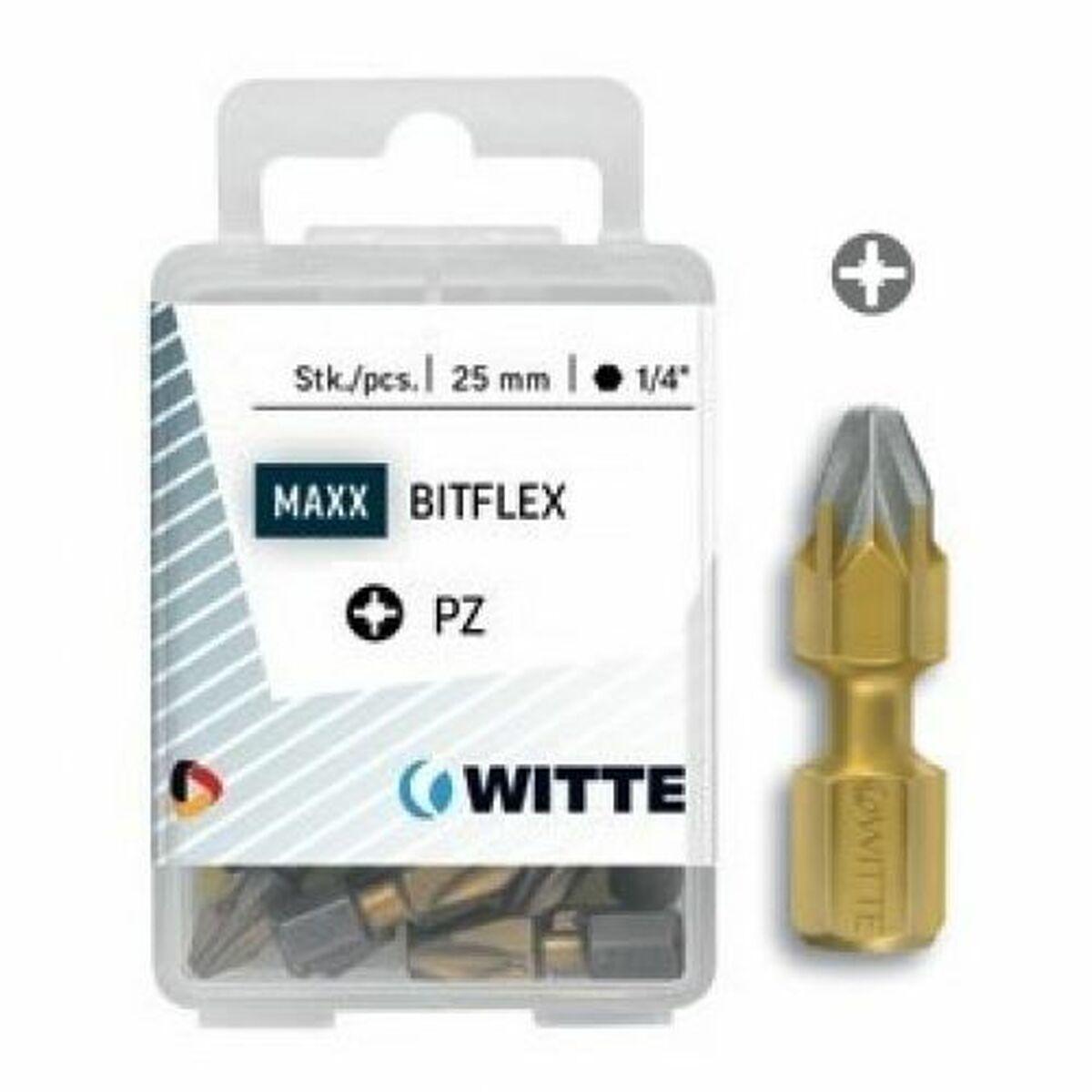Juego de puntas WITTE PZ 1 DIAMOND FLEX Pozidriv PZ1 5 Unidades