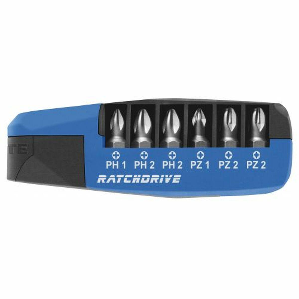 Destornillador multipuntas WITTE Ratchdrive Juego de puntas 7 Piezas