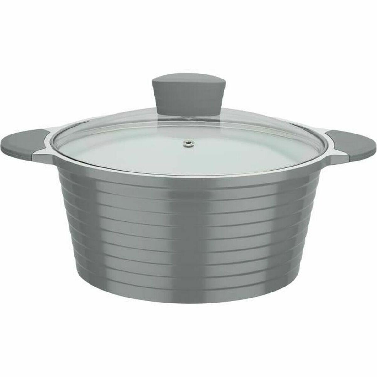 Olla GSW Blanco Gris Cerámica Aluminio fundido 2 Piezas