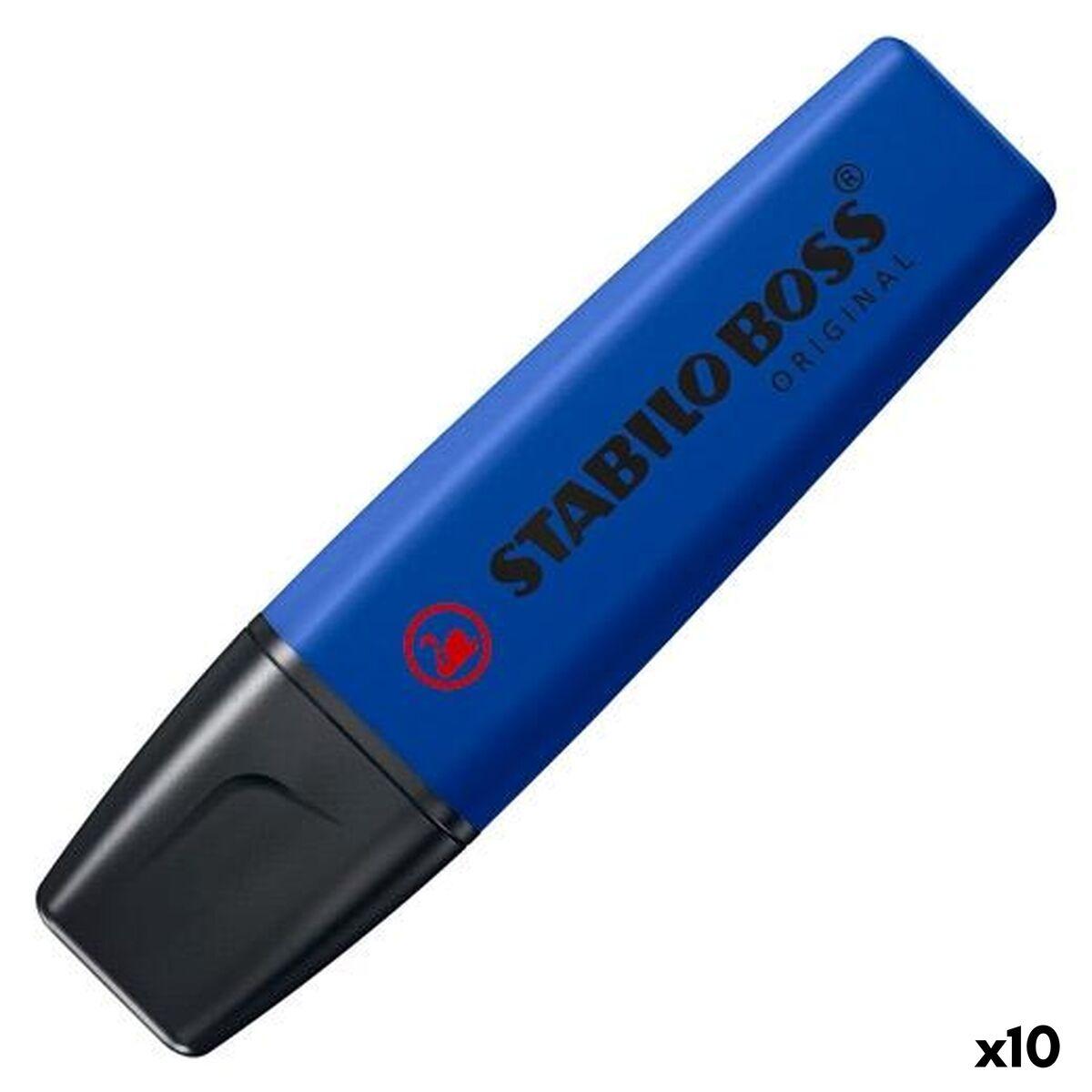 Marcador Fluorescente Stabilo NATURECOLORS WILDFLOWE Azul marino (10 Unidades)