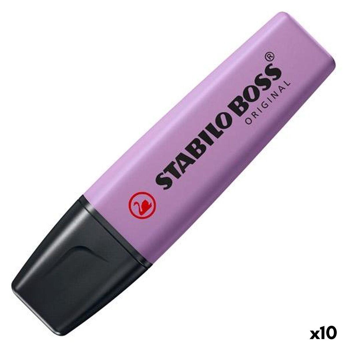 Marcador Fluorescente Stabilo NATURECOLORS WILDFLOWE Lila (10 Unidades)