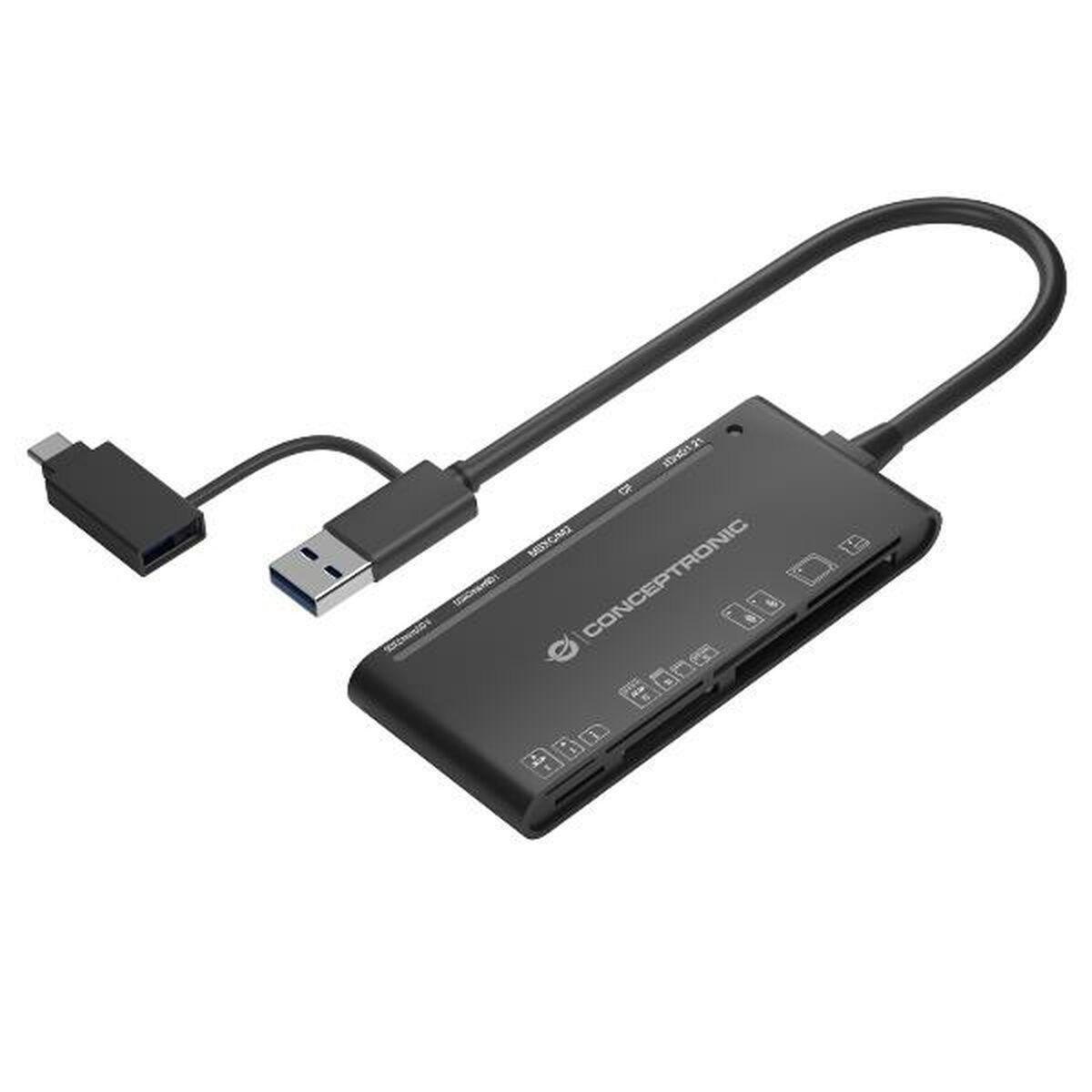Lector de Tarjetas Conceptronic BIAN03B Negro