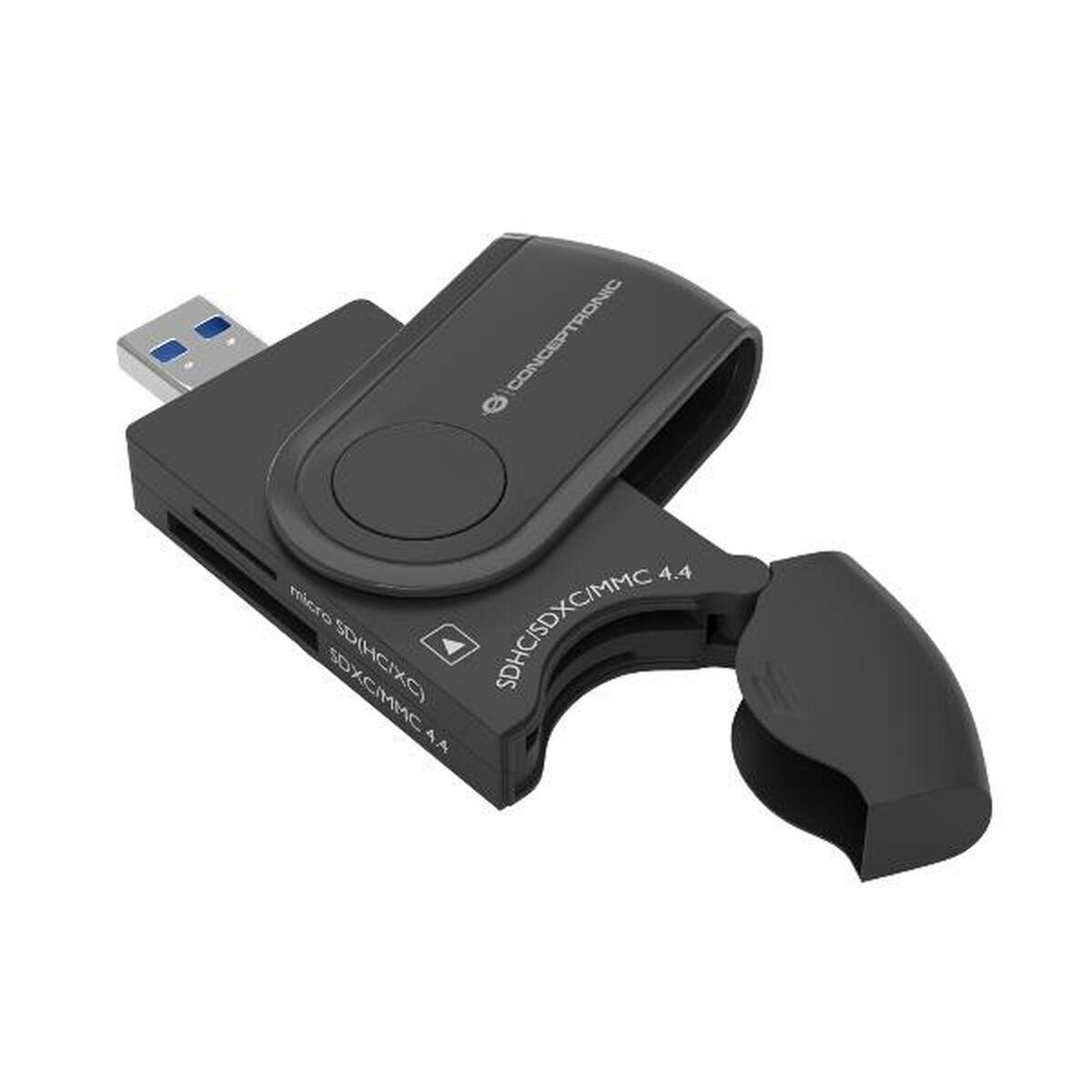 Lector de Tarjetas Externo Conceptronic BIAN04B Negro
