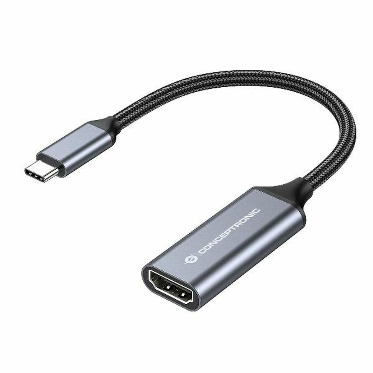 Adaptador USB 3.0 a HDMI Conceptronic 110518907101 Gris