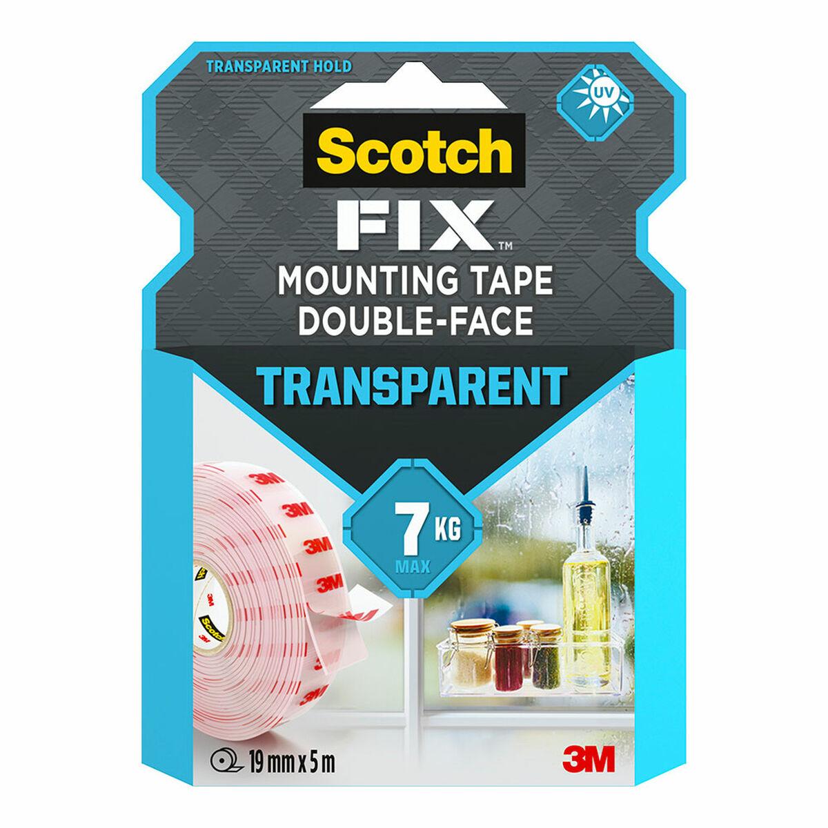 Cinta de Doble Cara Scotch Transparente 19 mm x 5 m