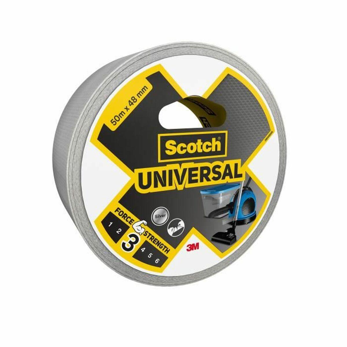 Cinta americana Scotch Gris 50 m x 48 mm (6 Unidades)