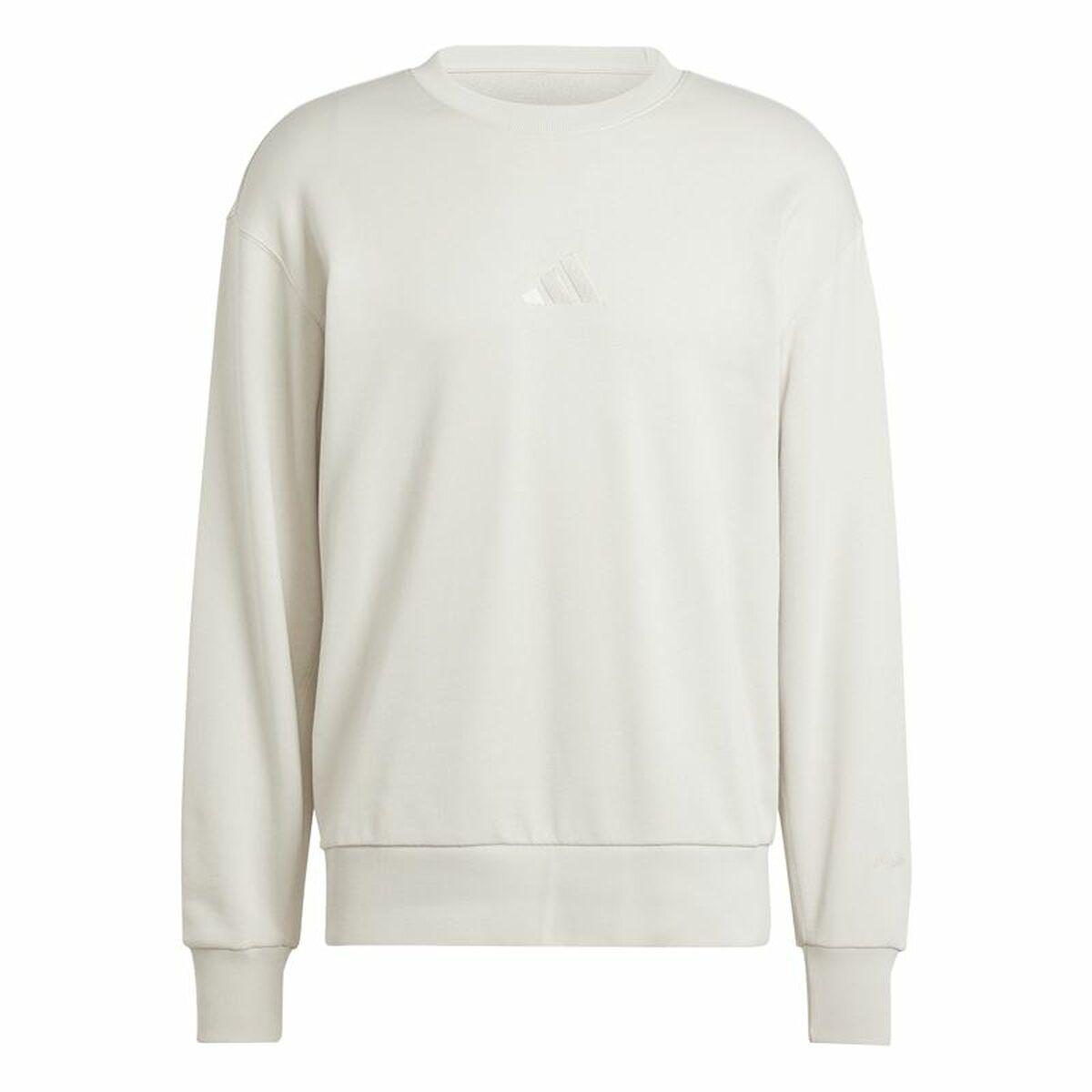 Sudadera sin Capucha Hombre Adidas All Szn French Terry Crew Beige