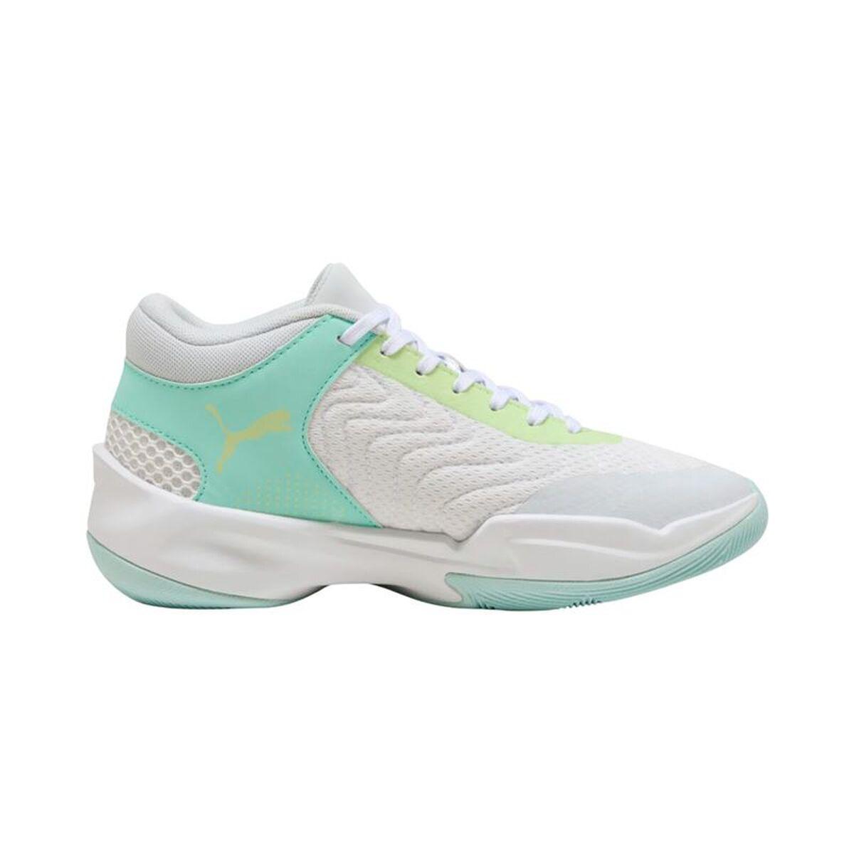 Zapatillas de Baloncesto para Niños Puma Court Pro 2 Blanco Verde