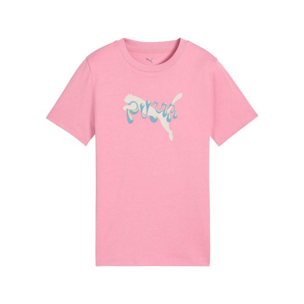 Camiseta de Manga Corta Infantil Puma Tweenerverse Graphic Rosa