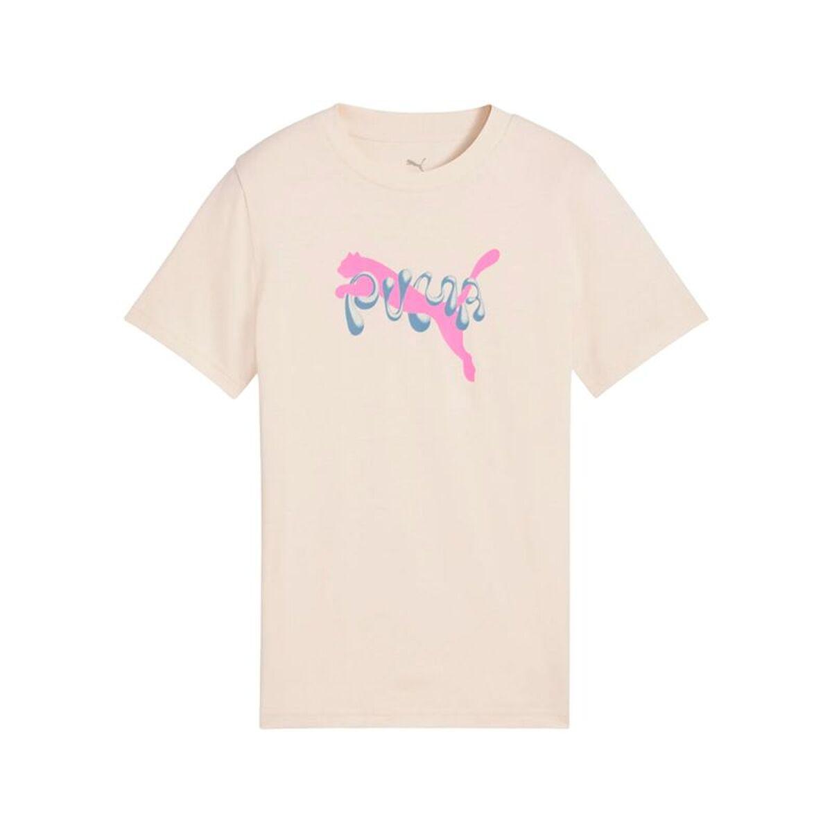 Camiseta de Manga Corta Infantil Puma Tweenerverse Beige