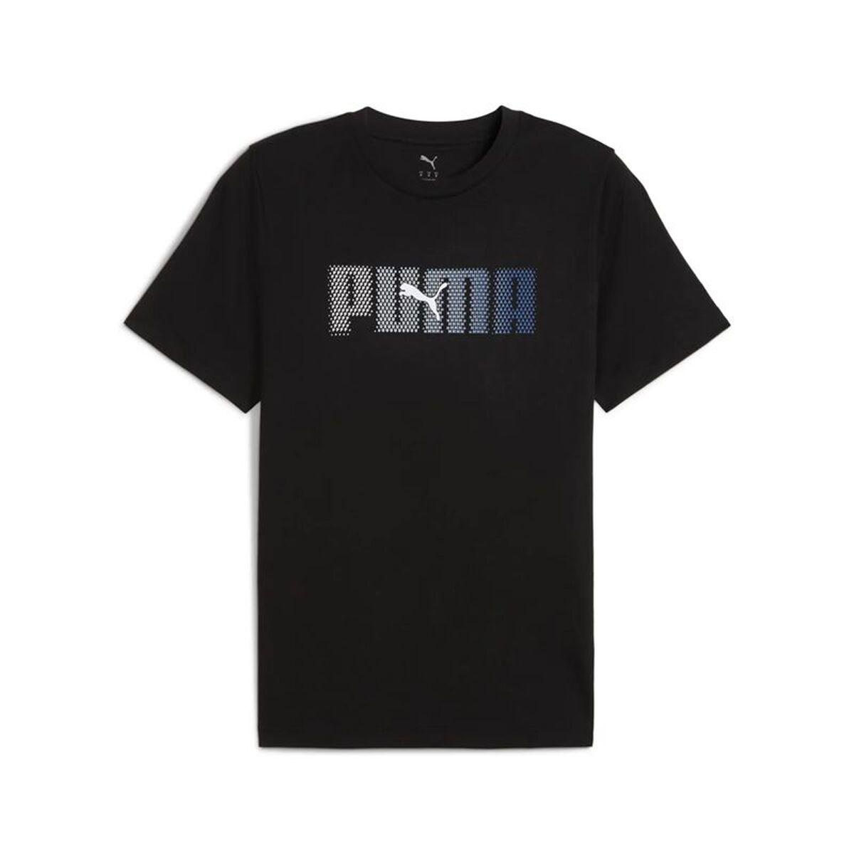 Camiseta de Manga Corta Hombre Puma Essentials Logo Lab Negro