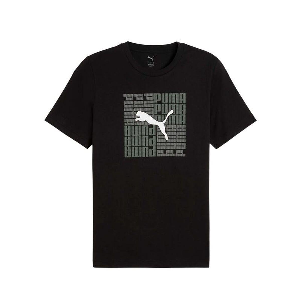 Camiseta de Manga Corta Hombre Puma Graphic Box Negro