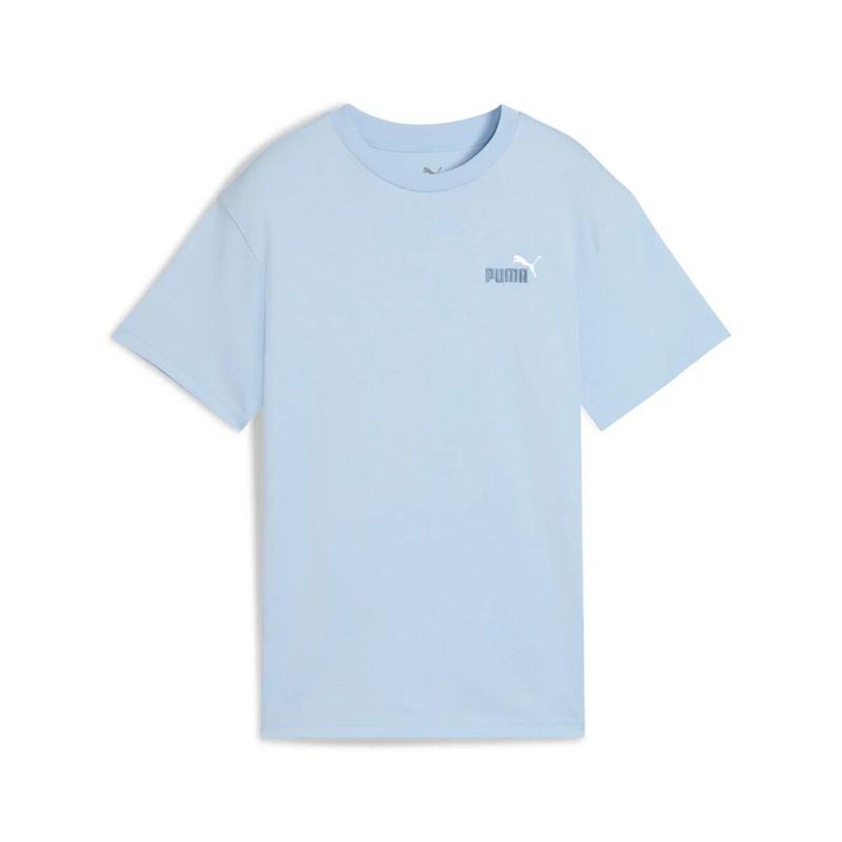 Camiseta de Manga Corta Infantil Puma Essentials 2 Color Azul Azul cielo