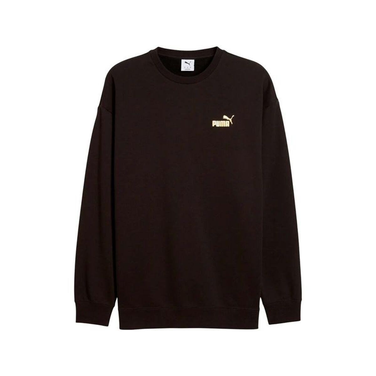 Sudadera sin Capucha Hombre Puma Maximal Metallic Relaxed Negro