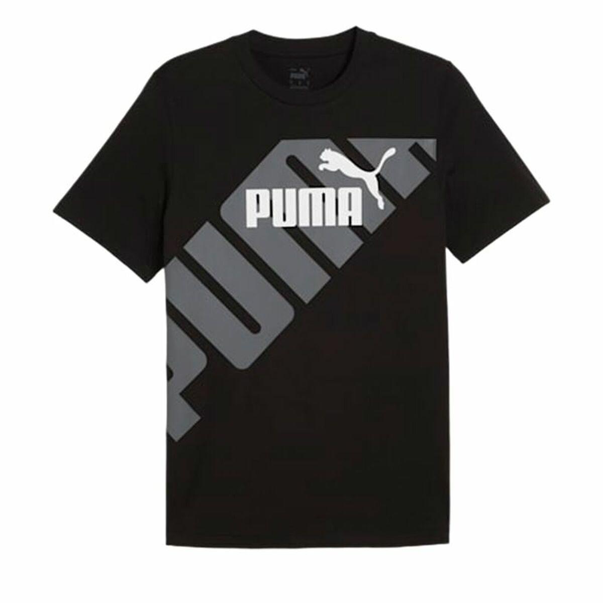 Camiseta de Manga Corta Hombre Puma POWER Graphic Negro
