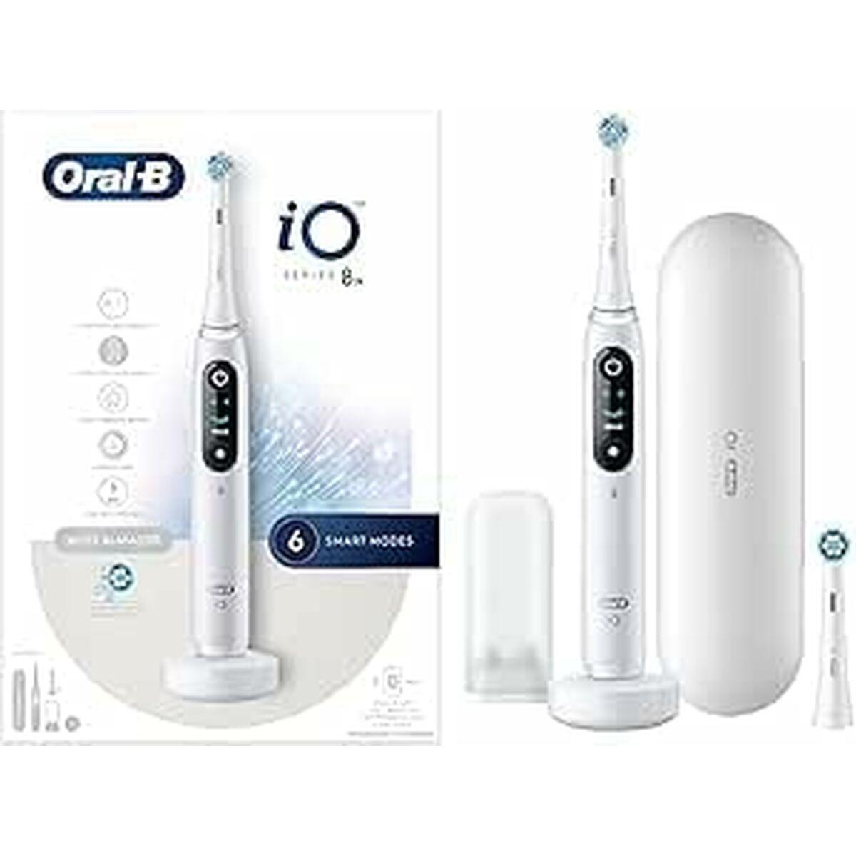 Cepillo de Dientes Eléctrico Braun IO8N/WH-TC+1REF Blanco