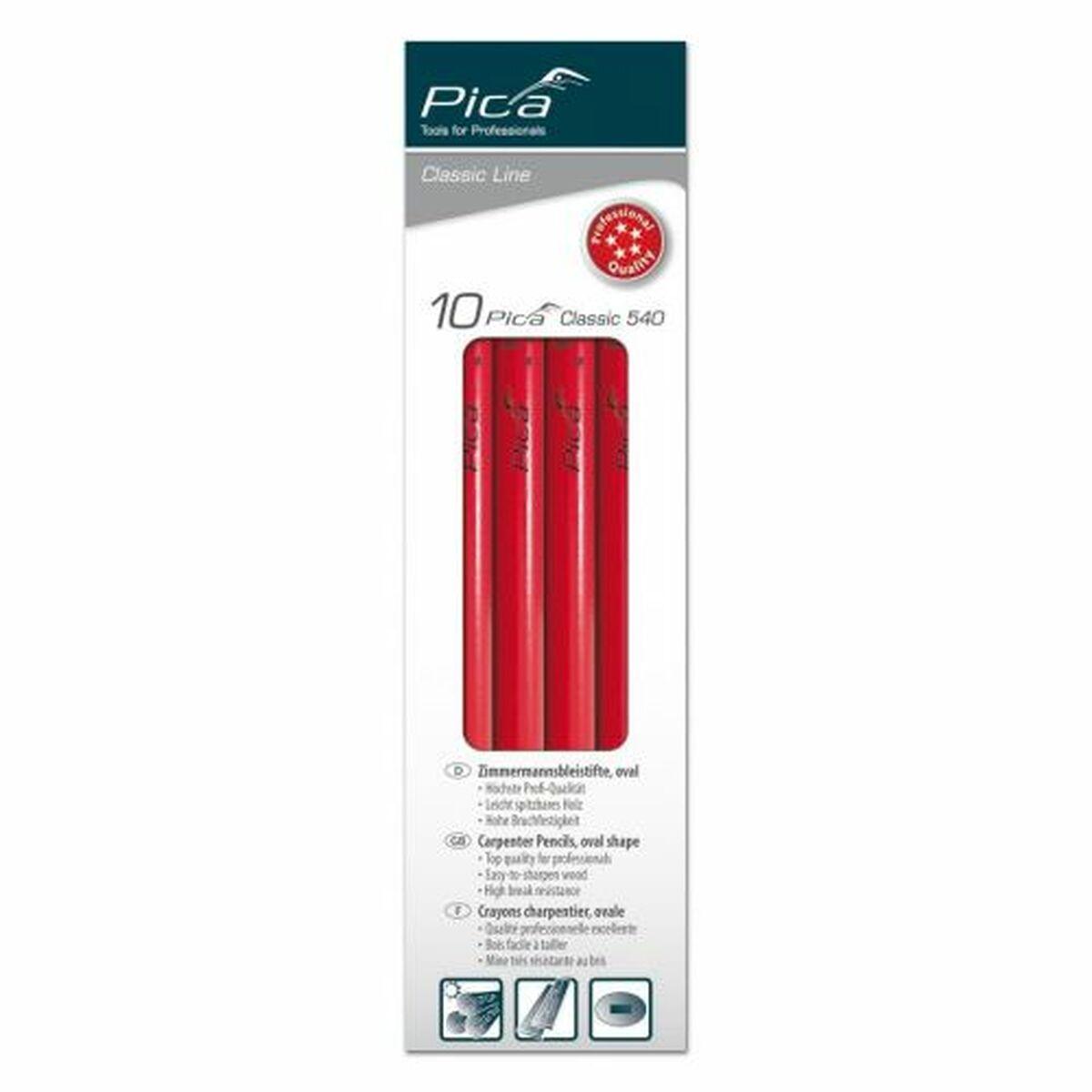 Lápiz de Carpintero Pica Colgador Carpintería 10 Piezas