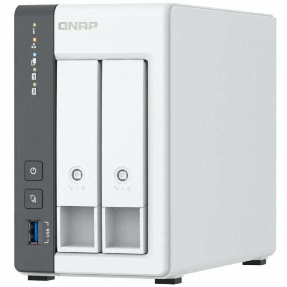 Almacenamiento en Red NAS Qnap TS-216G Blanco Negro ARM Cortex-A55