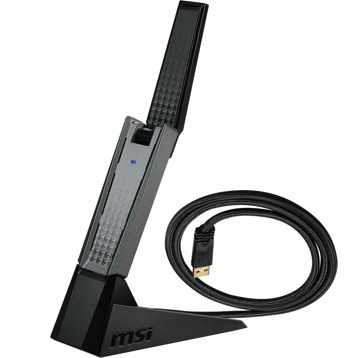 Adaptador USB MSI AX1800 Negro