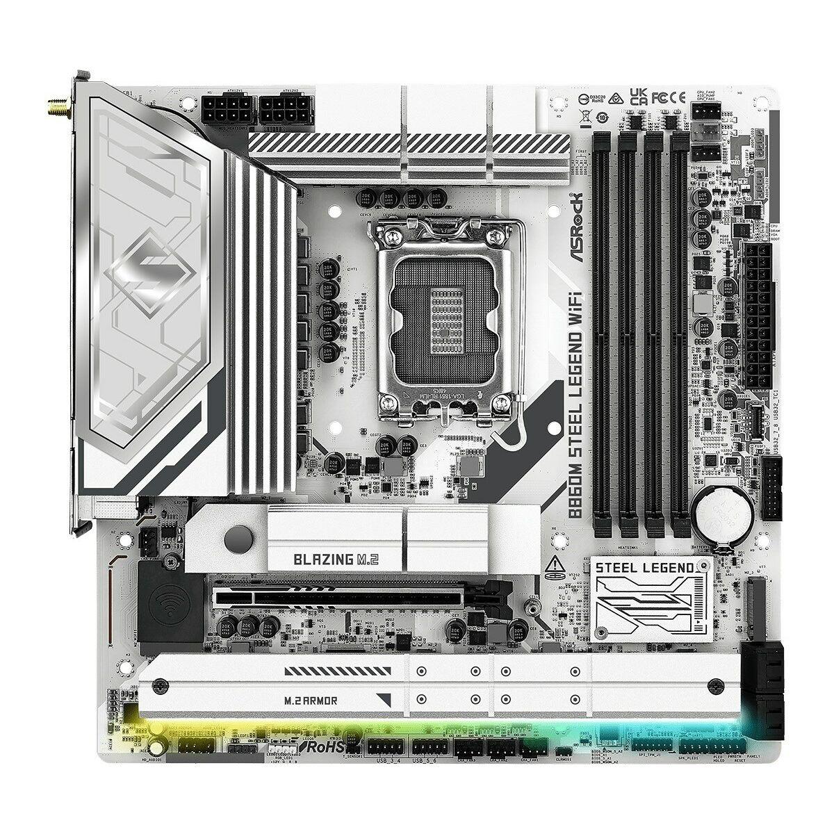 Placa Base ASRock B860M Steel Legend WiFi Intel B860 LGA 1851