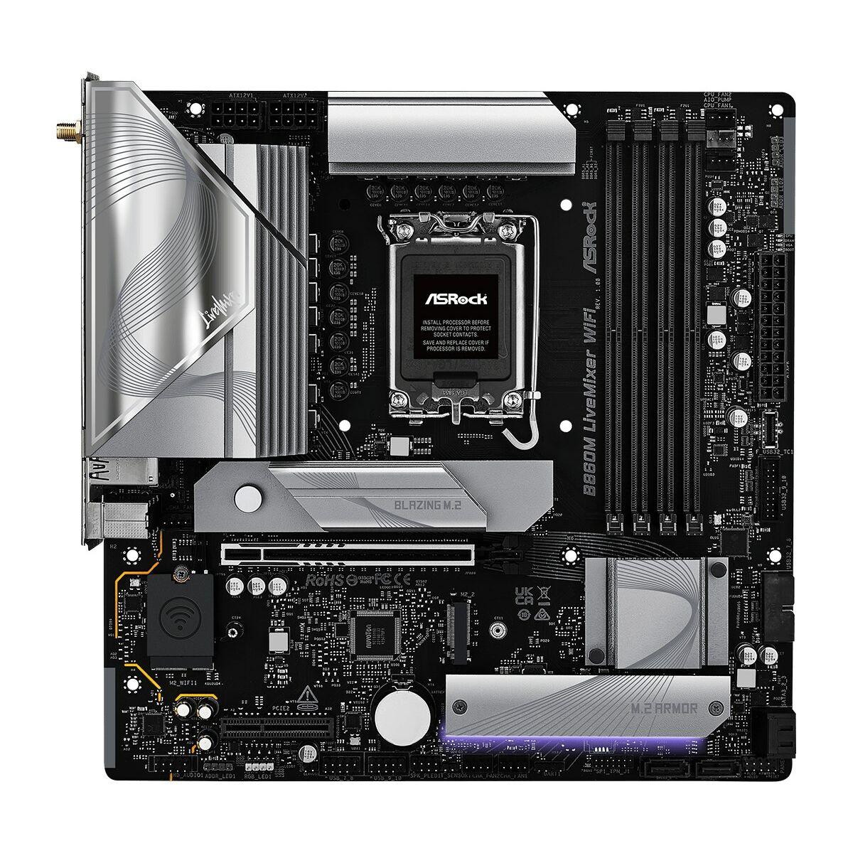 Placa Base ASRock B860M LiveMixer WiFi Intel B860 LGA 1851
