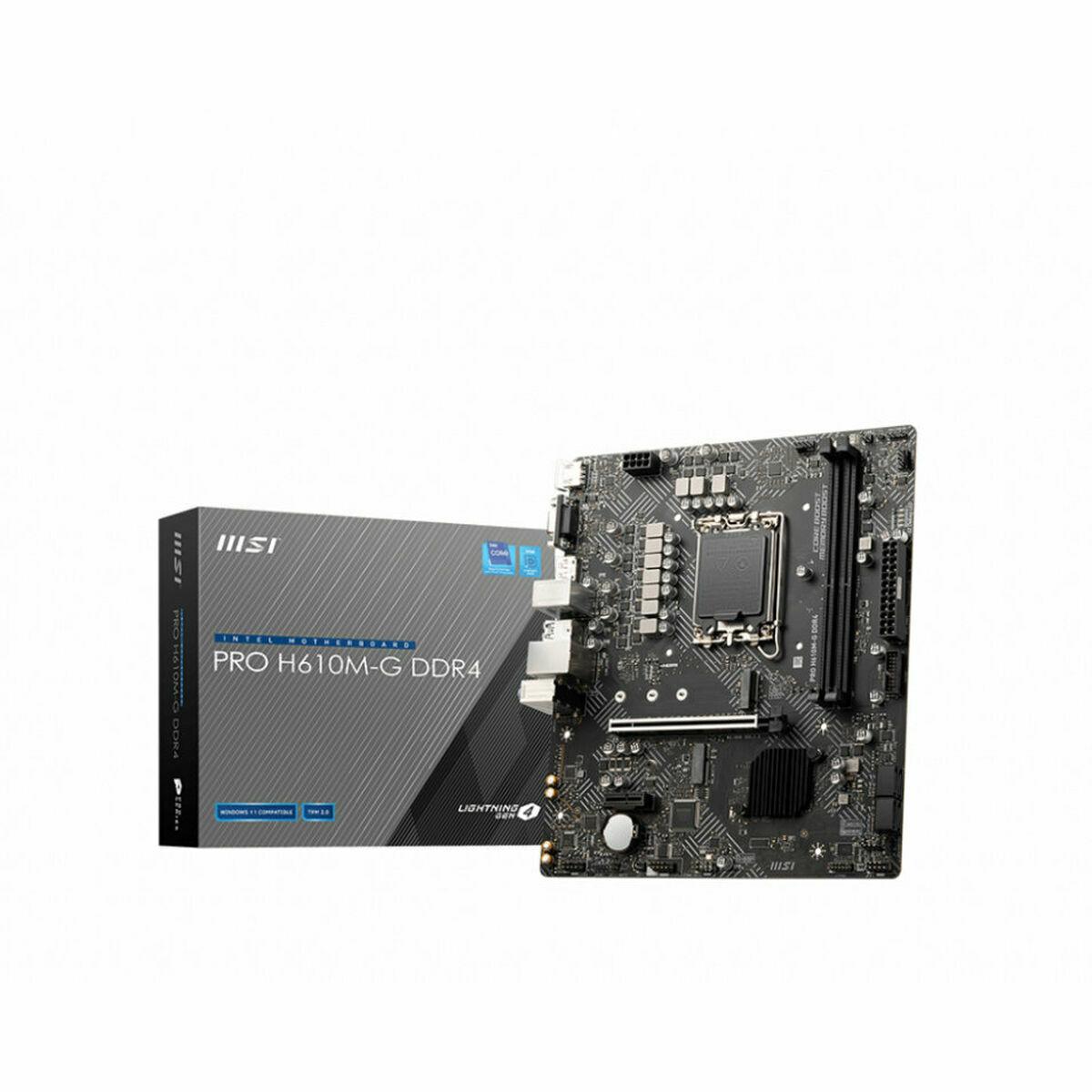 Placa Base MSI PRO H610M-G DDR4 LGA 1700