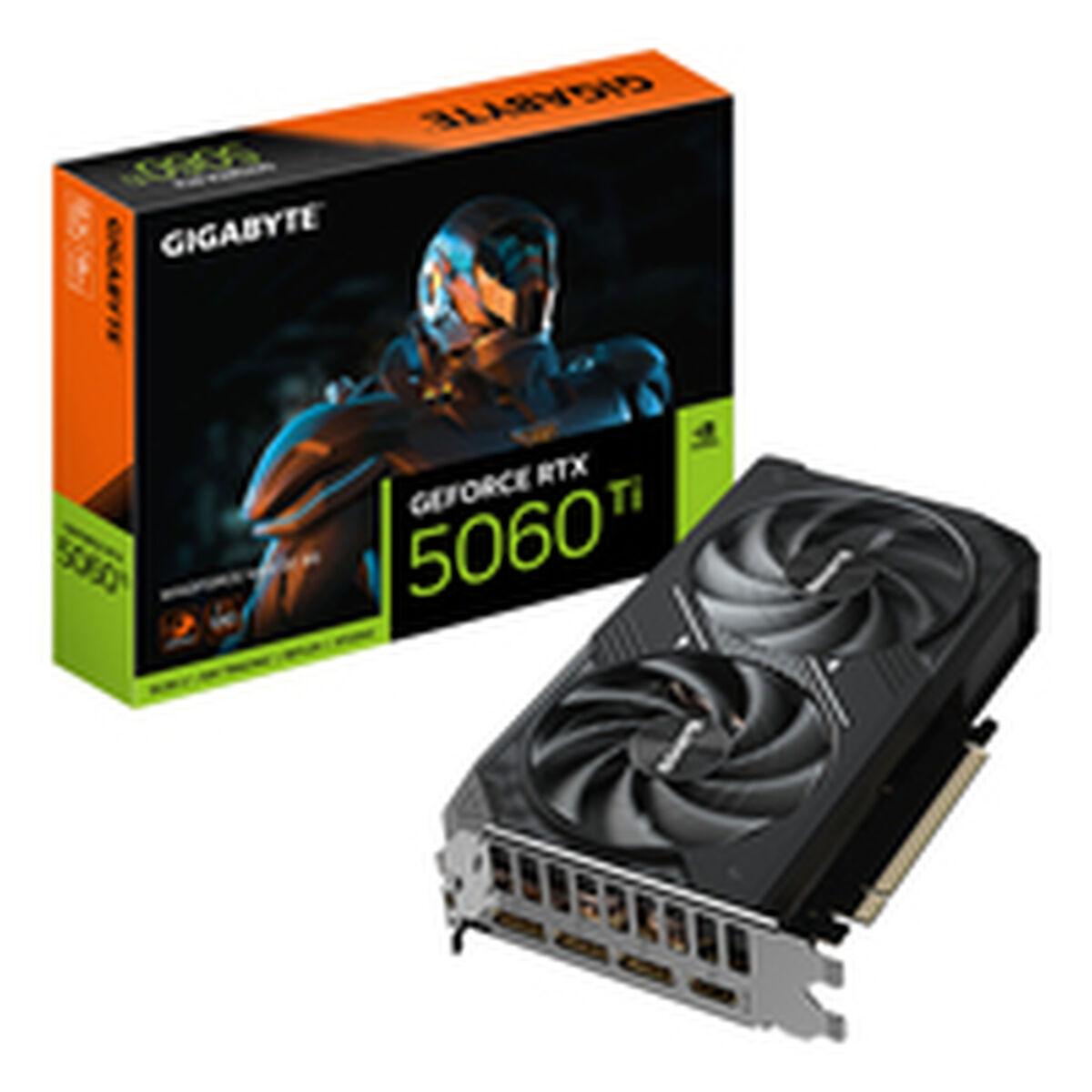 Tarjeta Gráfica Gigabyte GeForce RTX 5060 Ti WINDFORCE MAX OC 8G geforce rtx 5060 ti 8 GB GDDR7