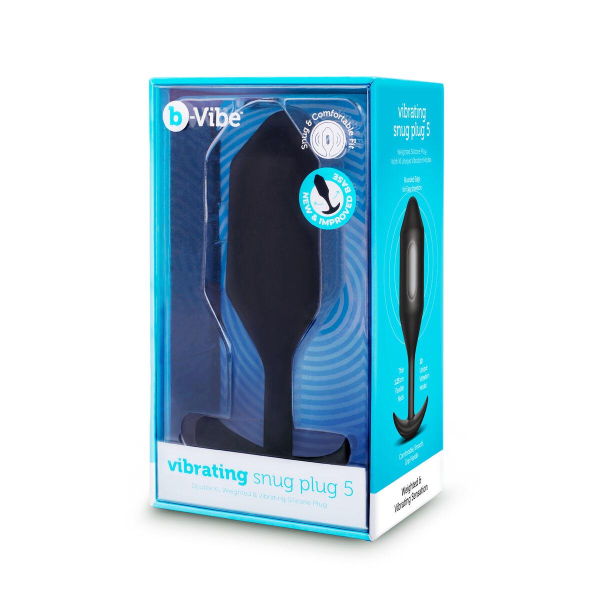 Plug Anal B-Vibe Vibrating XXL Black Negro