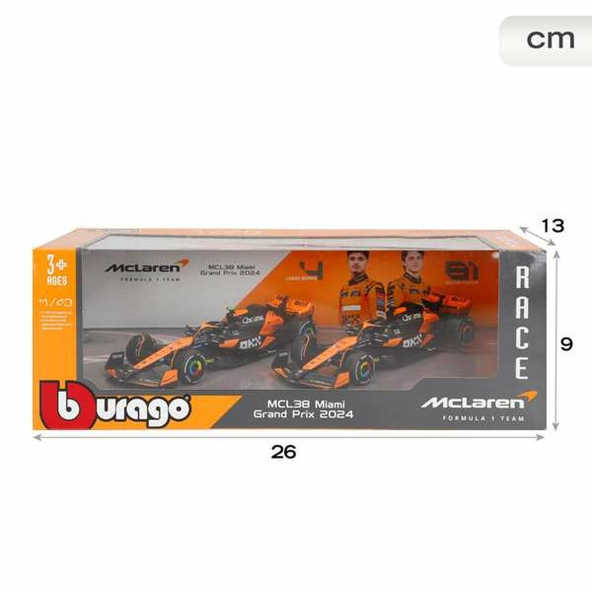 Set 2 Coches McLaren F1 1:43 Negro