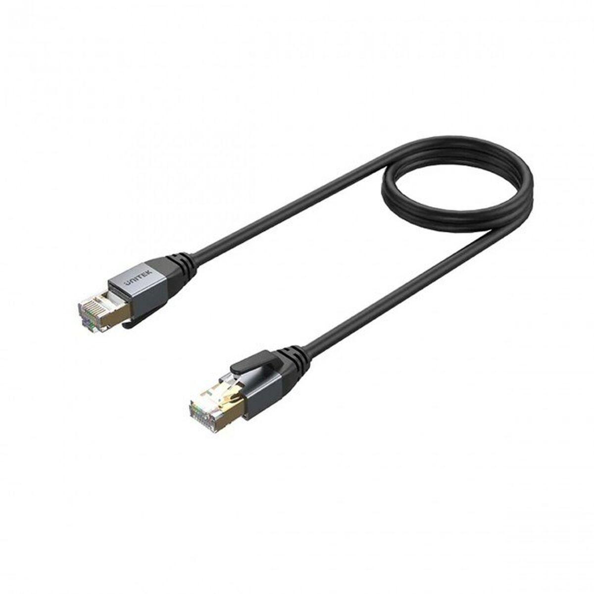 Cable de Red Rígido S/FTP Categoría 8 Unitek C18149AGY03-1.5M Negro 1,5 m