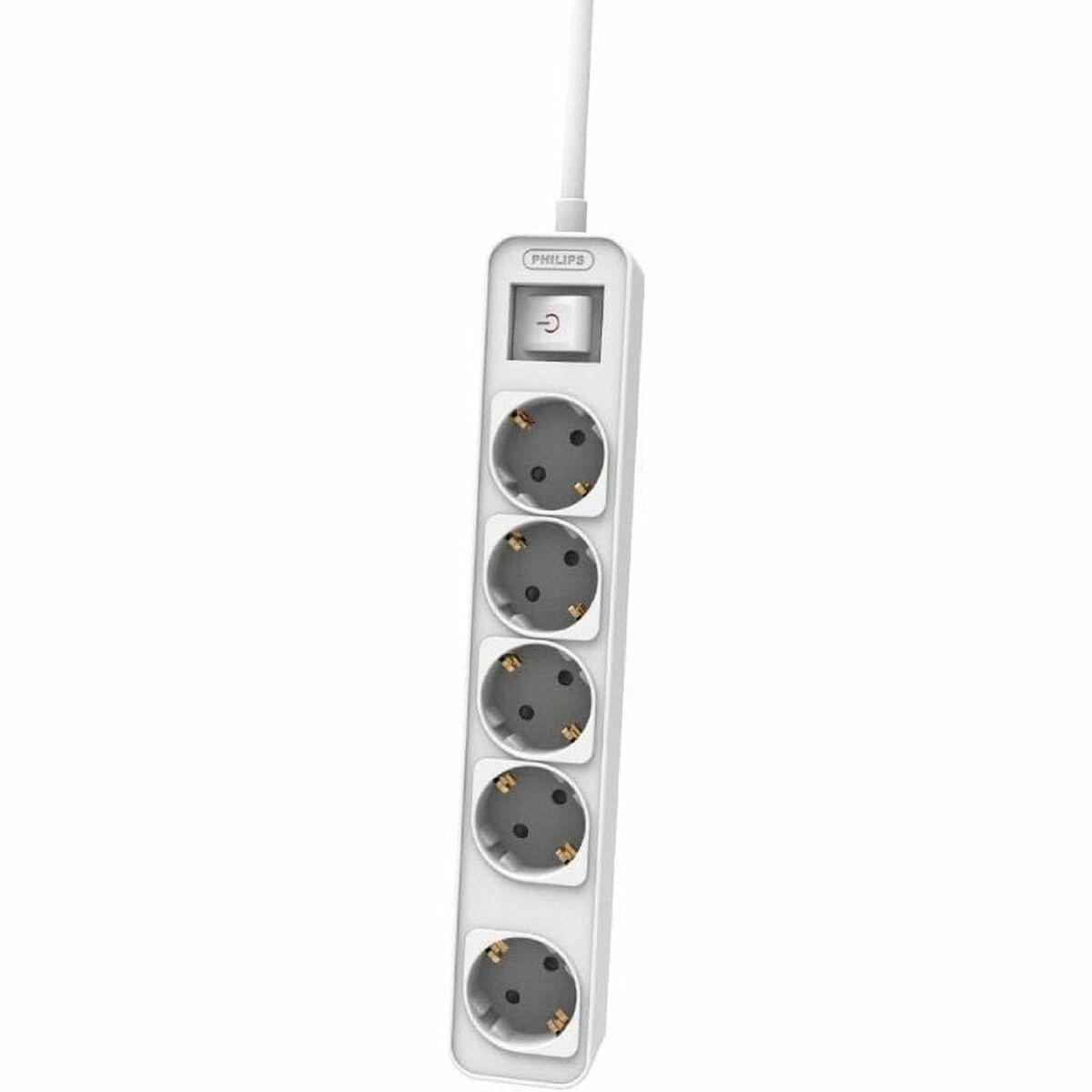 Regleta Enchufes 5 Tomas con Interruptor Philips CHP2154W/12
