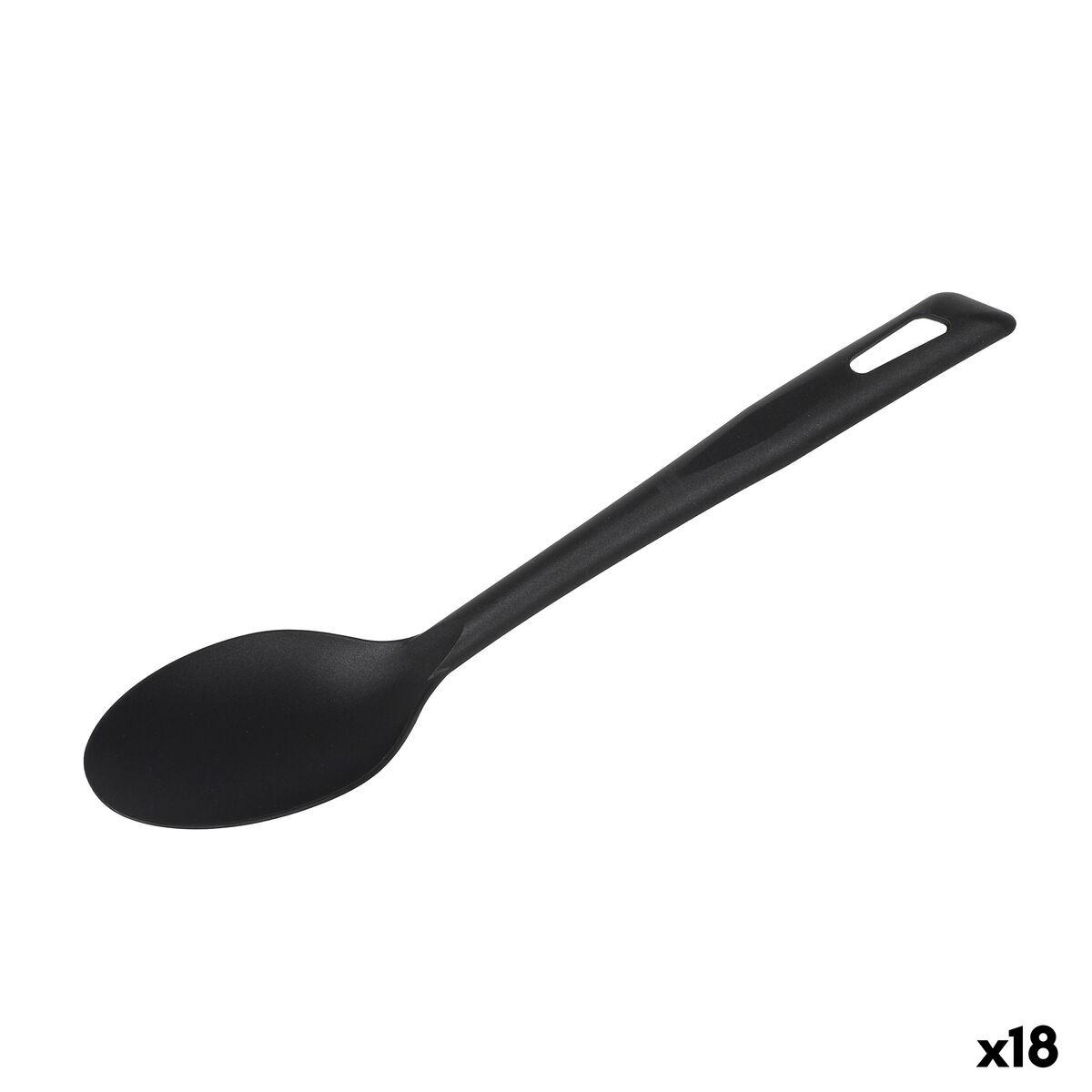 Cuchara Quttin Quttin 33 x 7 x 5 cm Negro (18 Unidades)