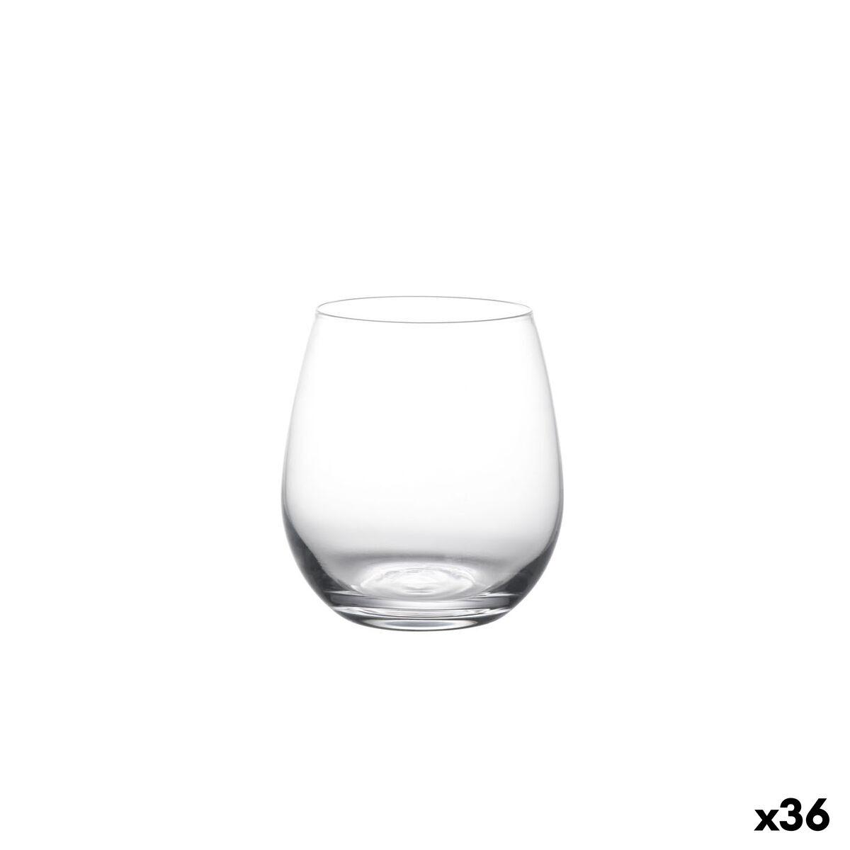 Vaso La Mediterránea Cares Transparente Vidrio 480 ml (36 Unidades)