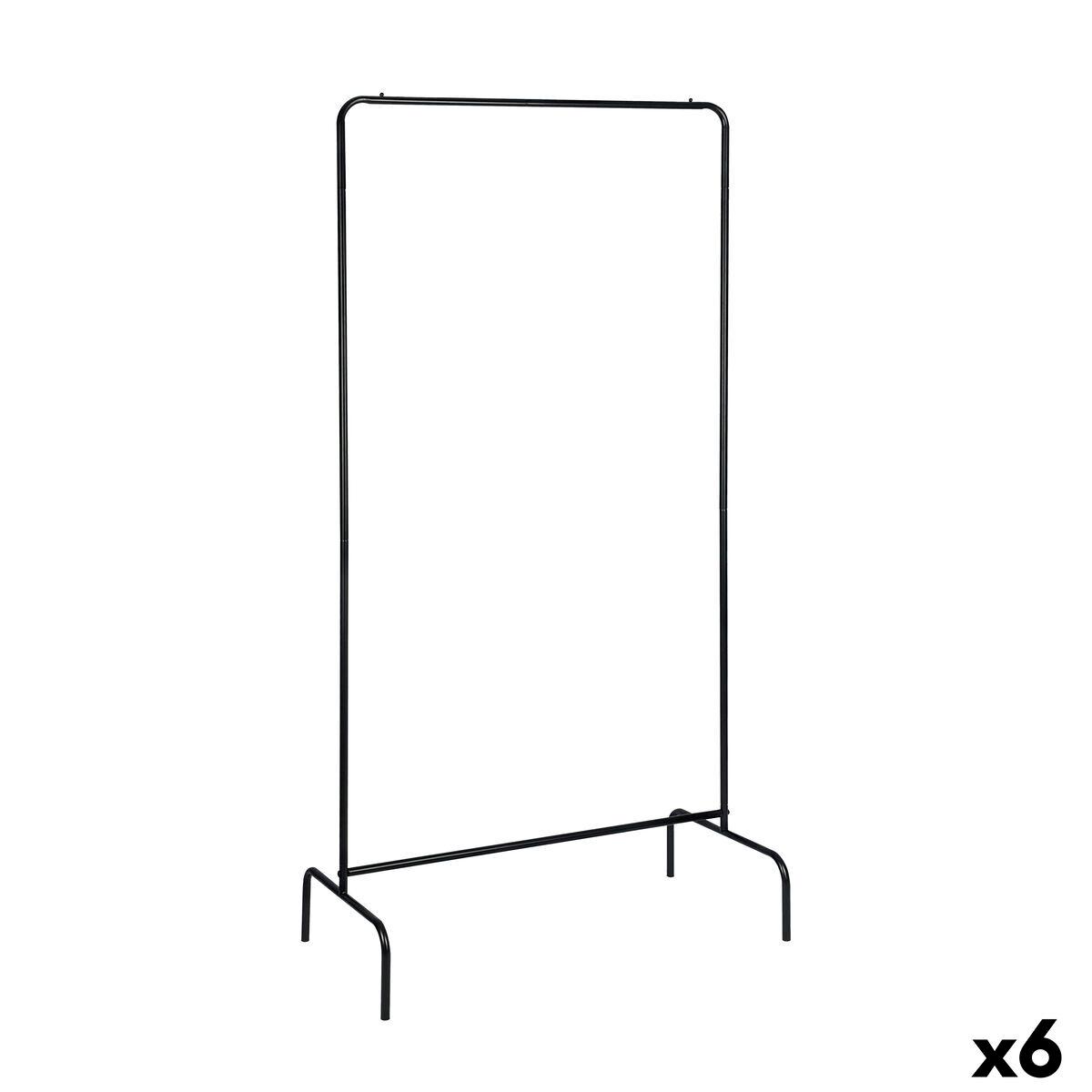 Perchero MobleKit Negro 16 mm 80 x 40 x 160 cm (6 Unidades)