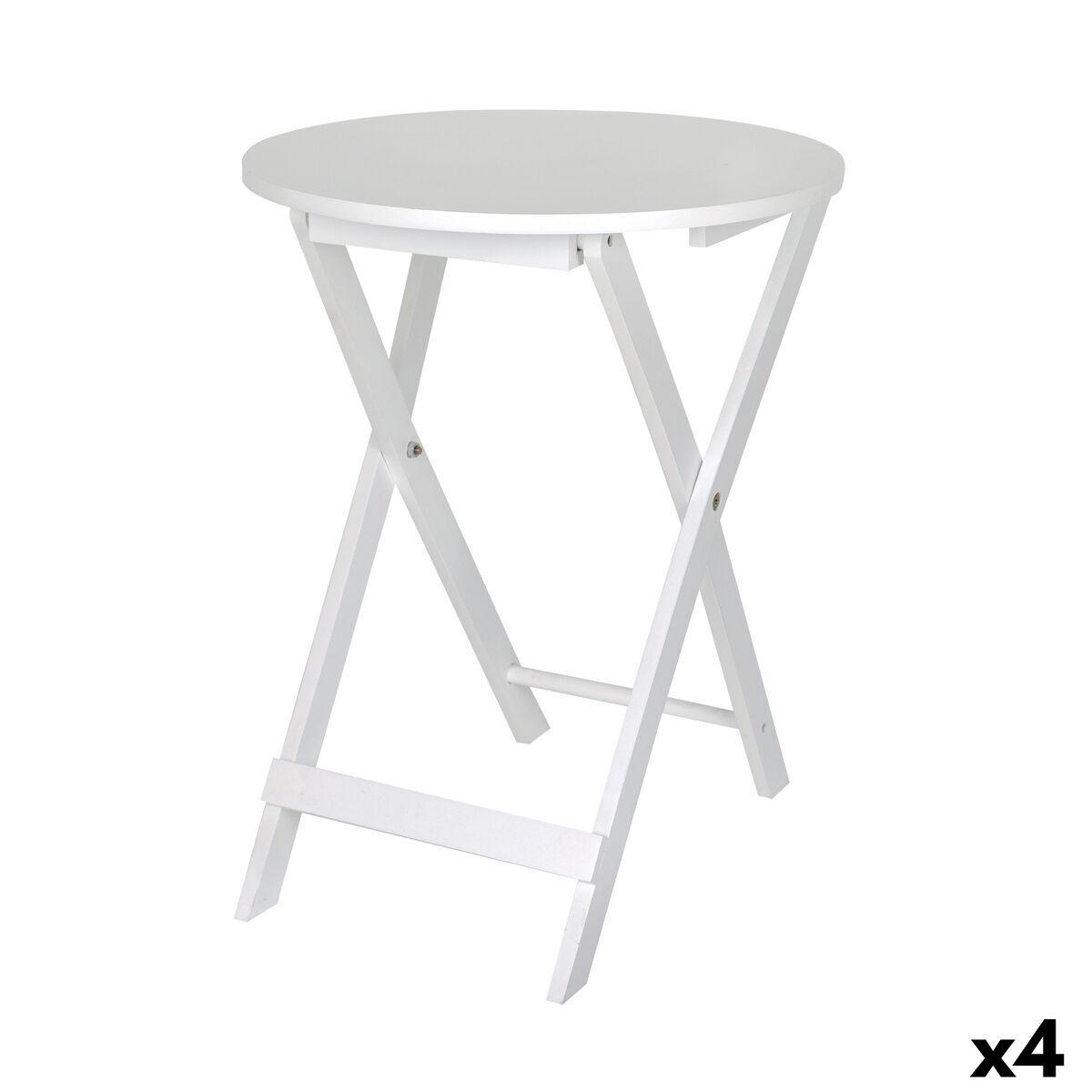 Mesa auxiliar MobleKit Blanco 40 x 40 x 49,5 cm (4 Unidades)