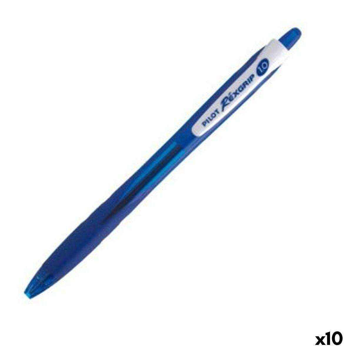 Bolígrafo Pilot REXGRIP BEGREEN Azul 1 mm (10 Unidades) (10 Piezas)