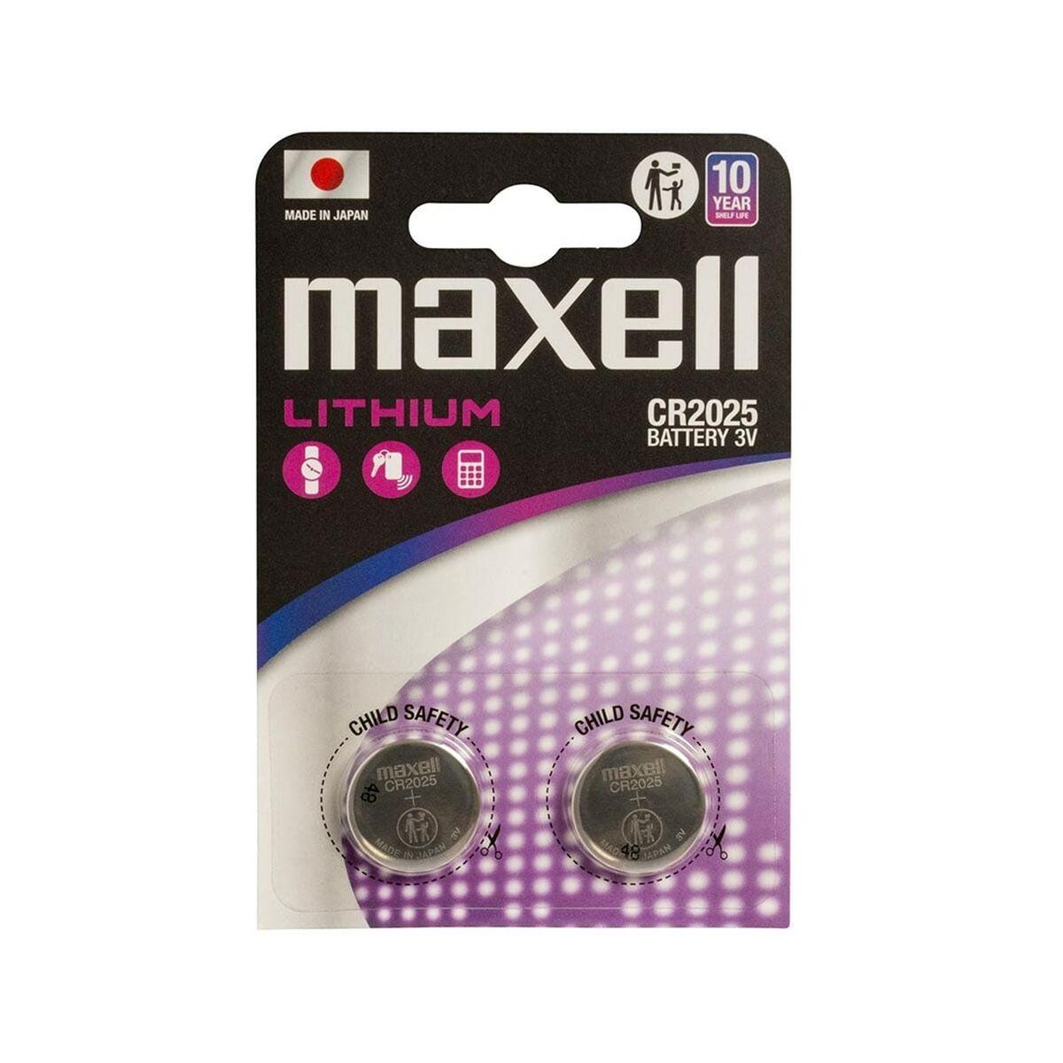 Pila de Litio Maxell CR2025 170 mAh 3 V (2 Unidades)