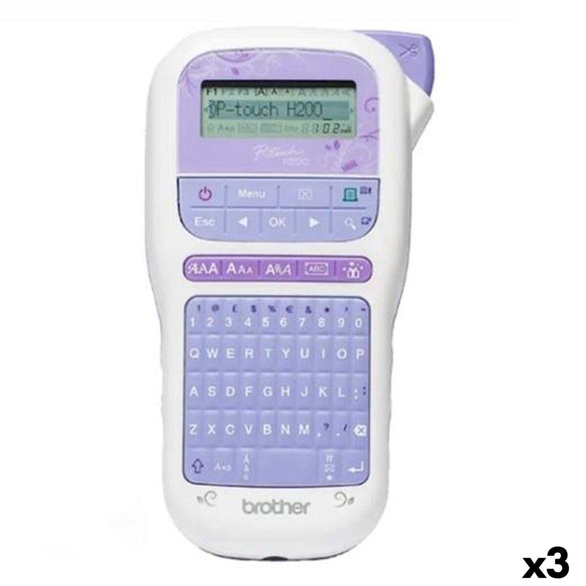 Rotuladora Eléctrica Brother PT-H200 Blanco (3 Unidades)