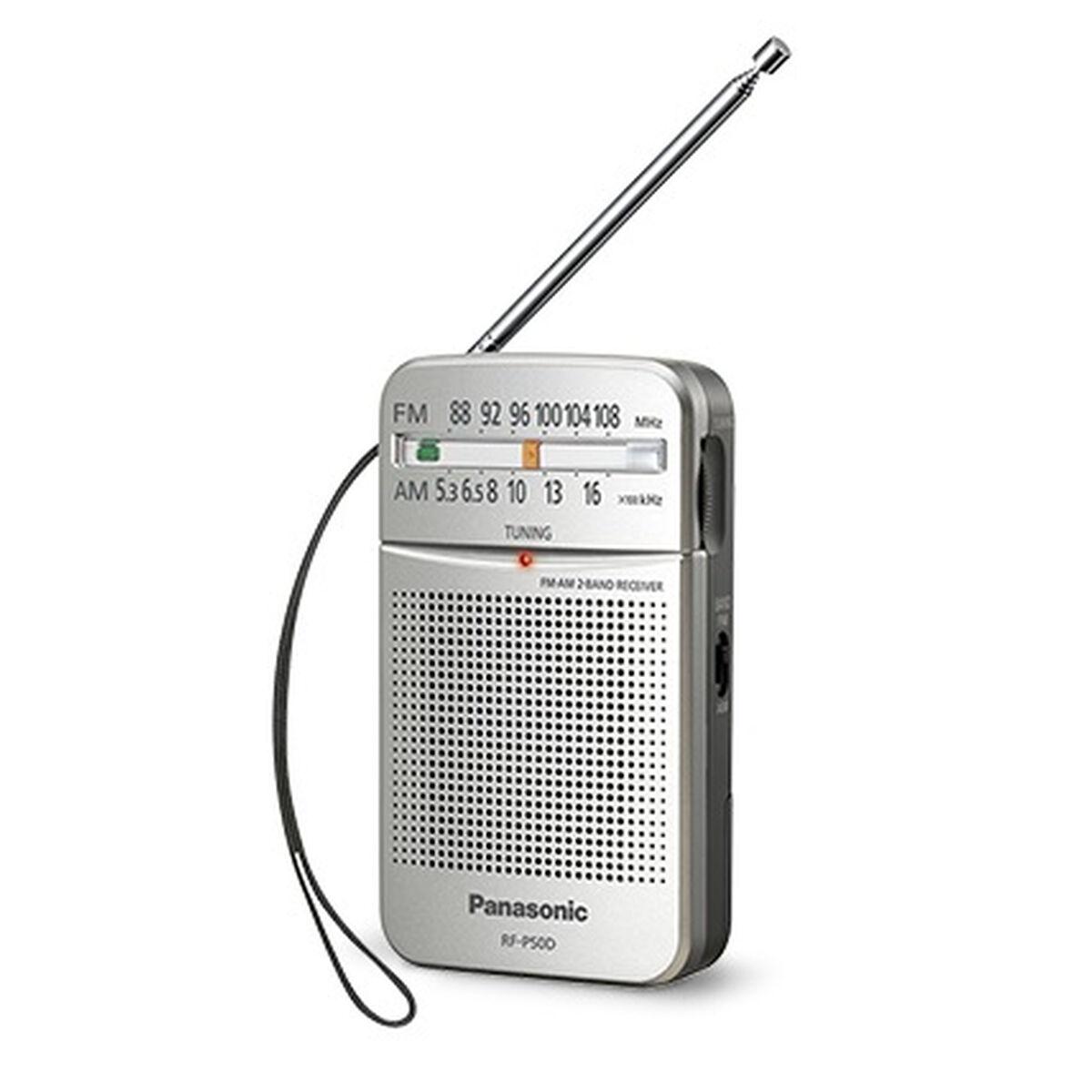 Radio Transistor Panasonic RF-P50DEG-S Rojo Plateado