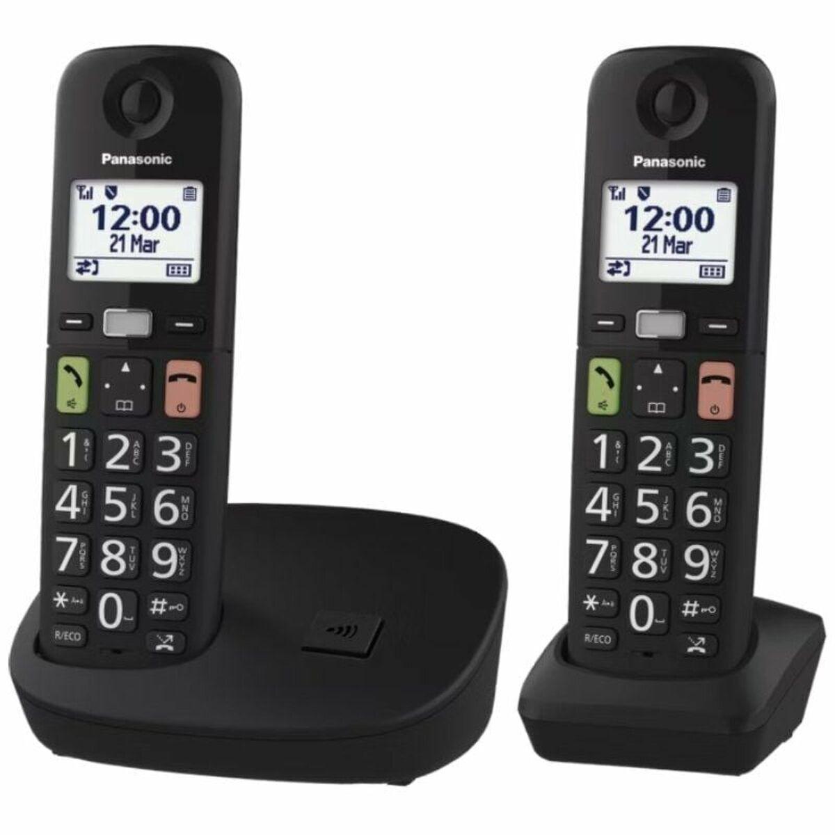 Teléfono Inalámbrico Panasonic KX-TGU112EXB Blanco Negro