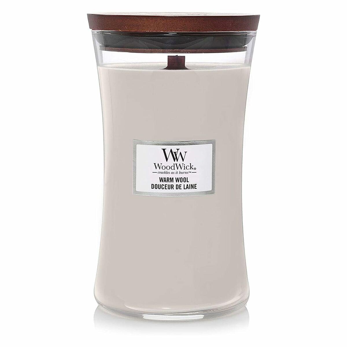 Vela Perfumada Woodwick Warm Wool 610 g
