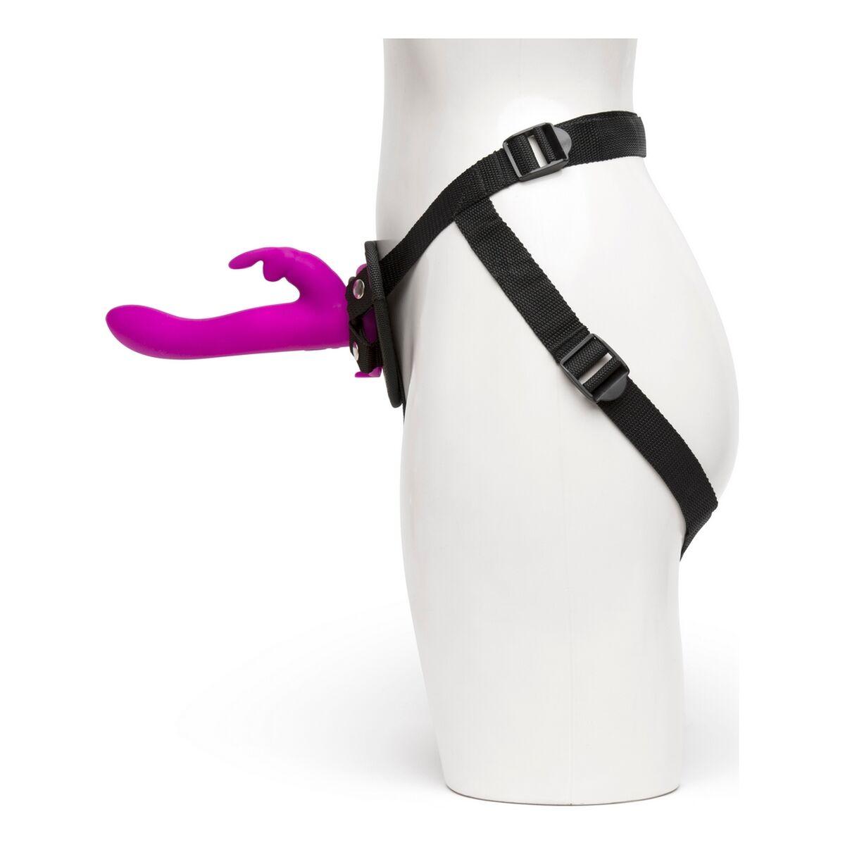 Consolador con arnés Happy Rabbit Strap-On Harness Set Purple 12,7 cm