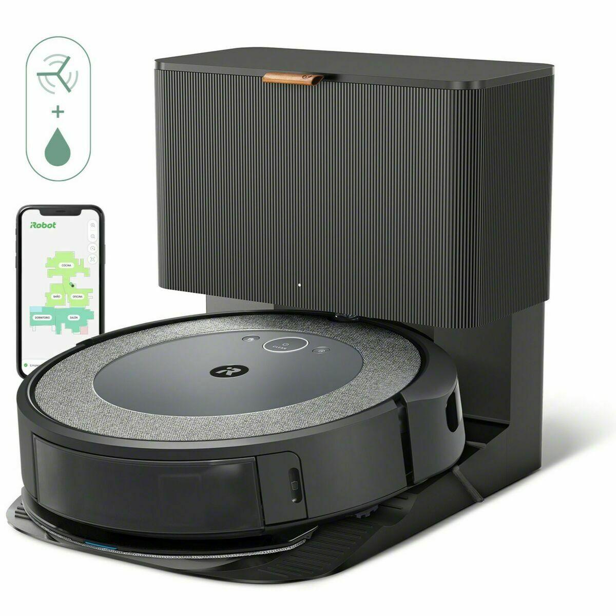 iRobot Robot Aspirador Roomba i557840 control por voz redondo negro gris Reacondicionado A+