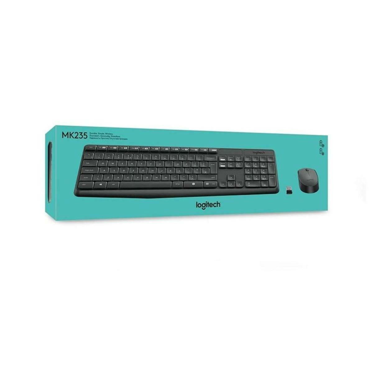 Teclado y Ratón Inalámbrico Logitech 920-007919 Negro Gris Qwerty Español
