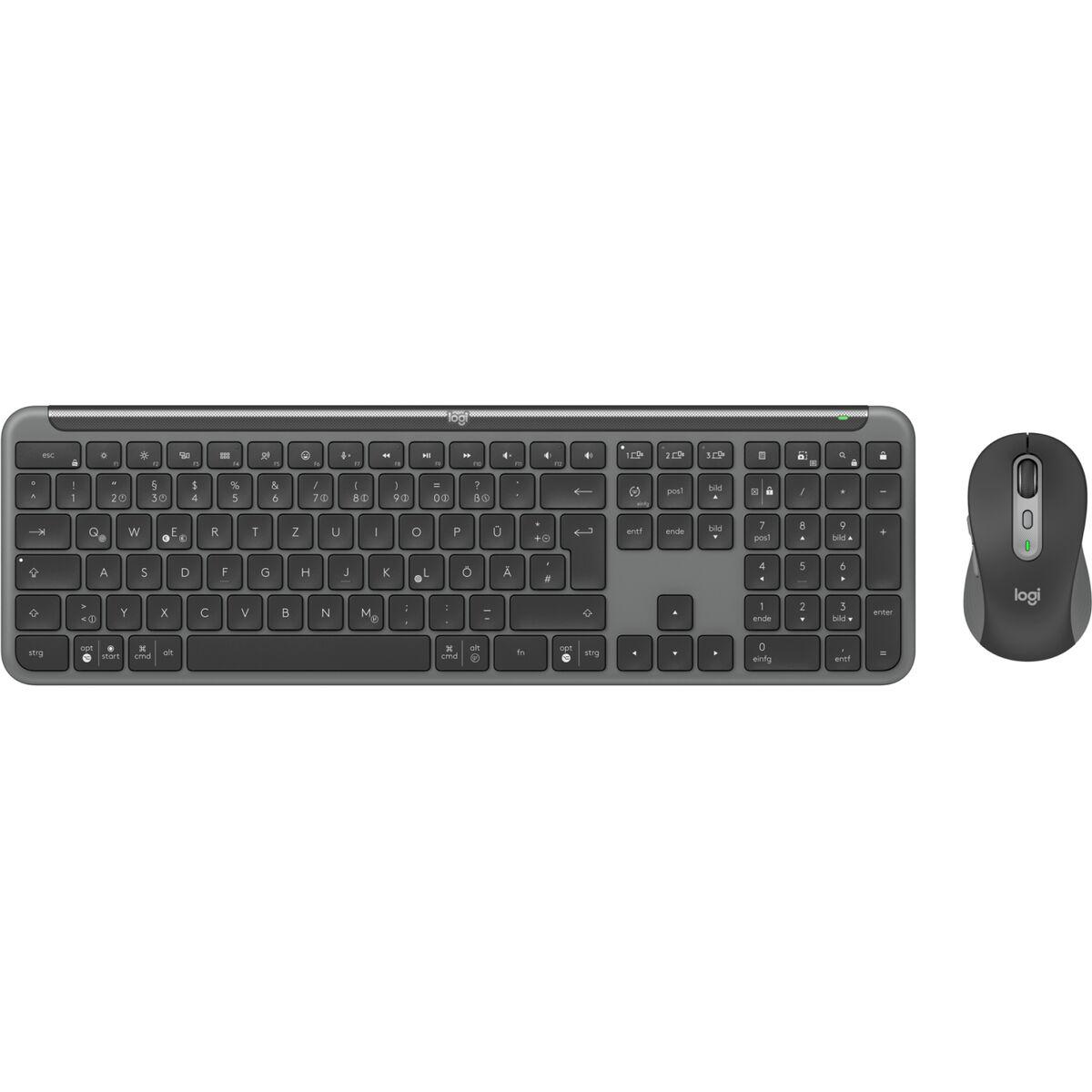 Teclado y Ratón Logitech 920-012504 Grafito Alemán QWERTZ