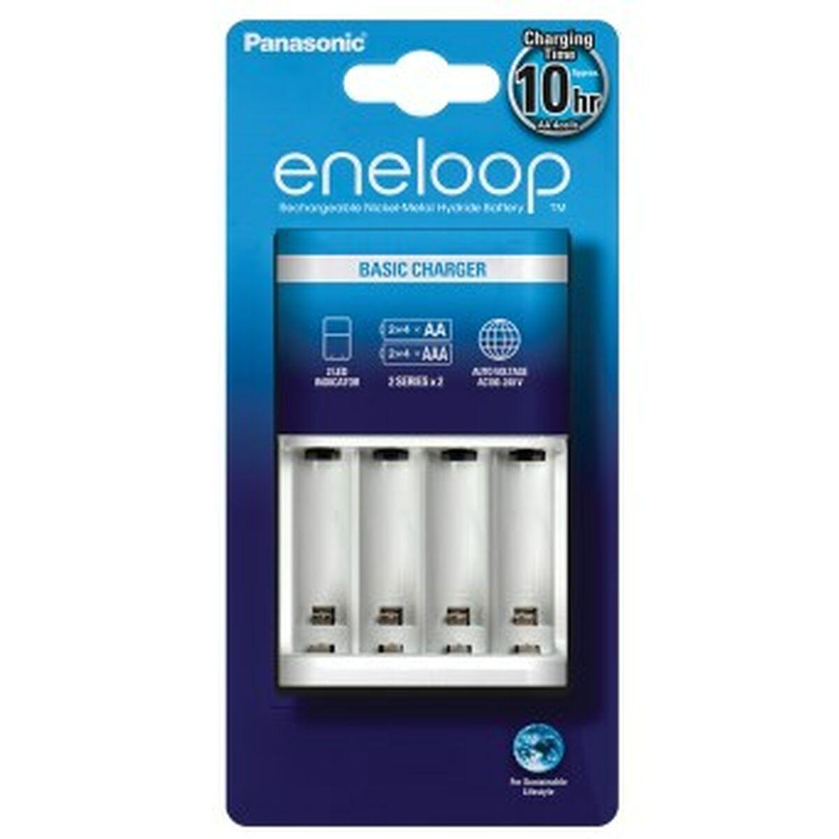 Cargador de Pilas Panasonic BQ-CC51E Baterías x 4