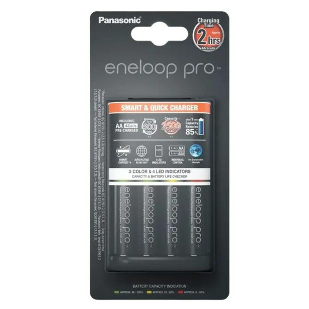 Cargador de Batería Panasonic K-KJ55HCD40E Baterías x 4