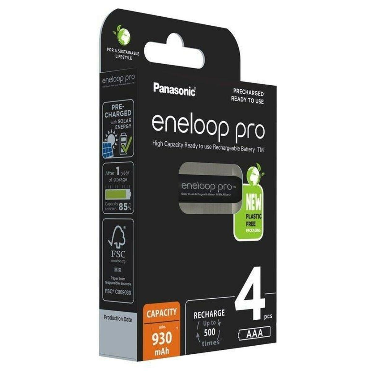 Batería recargable Panasonic BK-4HCDE/4CP 1,2 V 1,5 V AAA